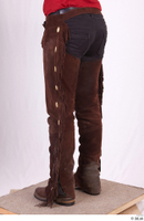  Photos Woman in Cowboy suit 1 Cowboy cowboy pants with leather belt historical clothing lower body 0004.jpg